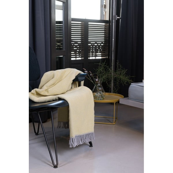 Gelsvas medvilninis pledas Euromant Skyline II, 140 x 160 cm-image-3