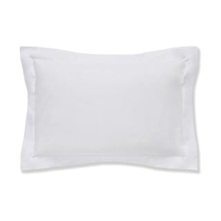 Baltas pagalvės užvalkalas iš ekologiškos medvilnės Bianca Oxford Organic, 50 x 75 cm