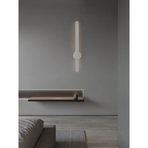 Matinės sidabrinės spalvos iš aliuminio sieninė lempa LED Norei – Nova Luce-image-2