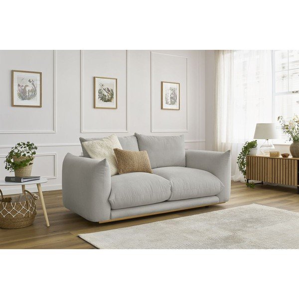 Sofa šviesiai pilkos spalvos 193 cm Ernest – Bobochic Paris-image-1