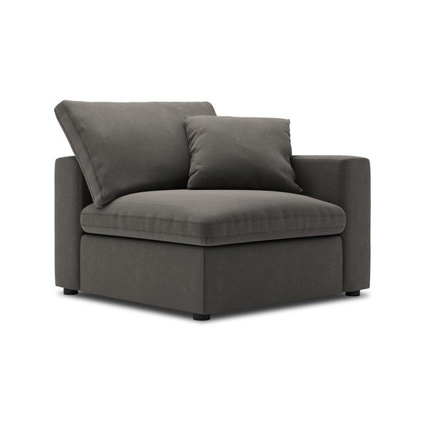 Tamsiai rudas modulinės sofos kampas Windsor & Co Sofas Galaxy, dešinysis kampas-image-2