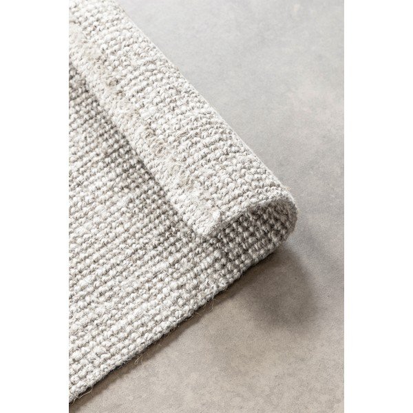 Apverčiamas/rankų darbo šviesiai pilkos spalvos iš džiuto kilimas 80x200 cm Bouclé Jaipur – Hanse Home-image-3