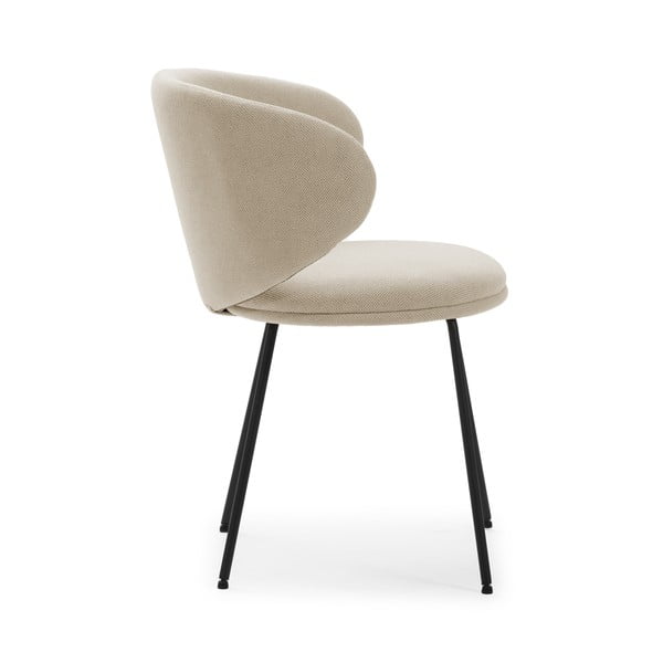 Smėlio spalvos iš audinio valgomojo kėdžių komplektas 2 vnt. Rush – Marckeric-image-3