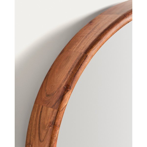 Sieninis veidrodis su medžio masyvo rėmu ø 49,5 cm Berale – Kave Home-image-3
