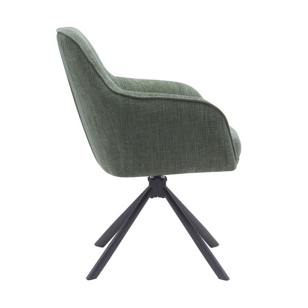 Žalios spalvos iš audinio valgomojo kėdžių komplektas 2 vnt. Avola – Unique Furniture-image-2
