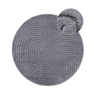 Apvalios formos kilimas antracito spalvos ø 160 cm Panglao New York Anthracite – Elle Decoration