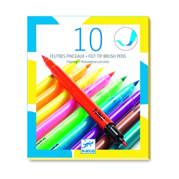 10 neoninių žymeklių rinkinys Djeco-image-2