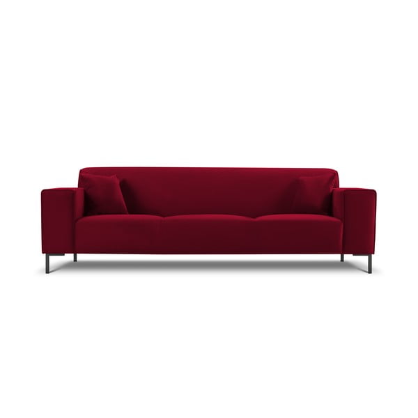 Raudona aksominė sofa Cosmopolitan Design Siena