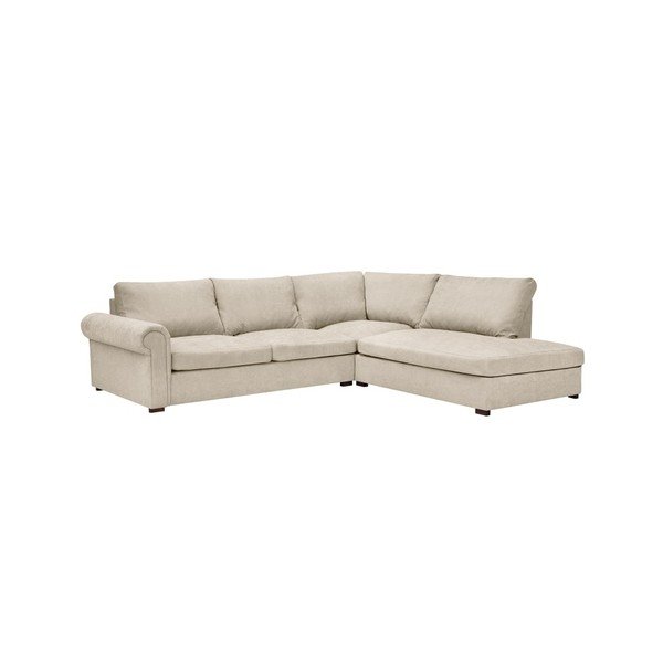 Smėlio spalvos Windsor & Co Sofos Hermes kampinė sofa, dešinysis kampas-image-3
