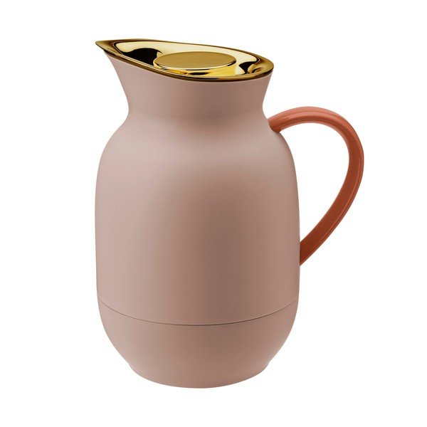 Persikų spalvos iš plastiko termosas 1 l Amphora – Stelton