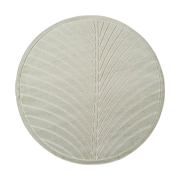 Žalios spalvos apvalios formos lauko ir vidaus kilimas ø 80 cm Nova 1204 – Ayyildiz Carpets