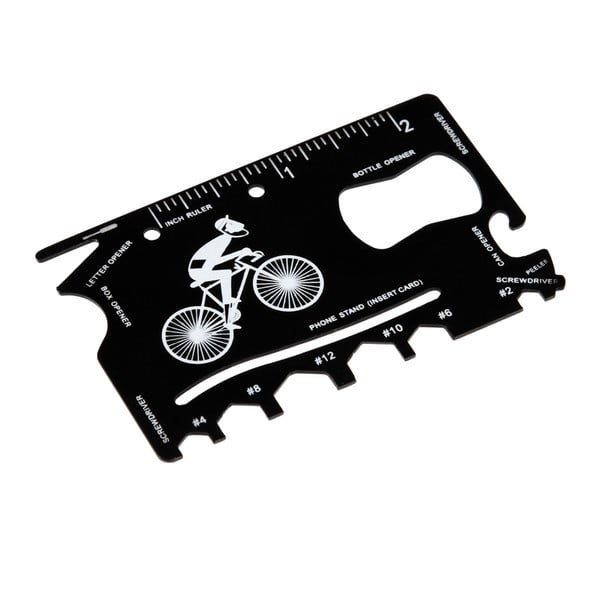 Daugiafunkcinė dviračių remonto kortelė odiniame dėkle Rex London Le Bicycle