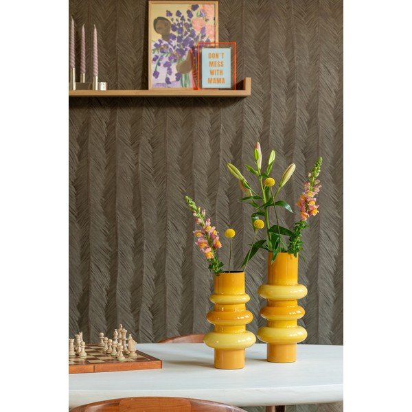 Oranžinės spalvos iš geležies vaza (aukštis 30 cm) Grato – PT LIVING-image-1