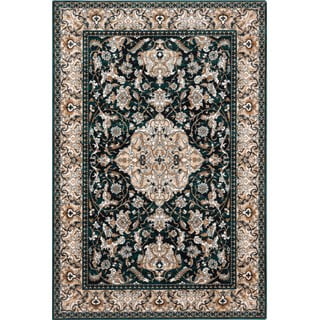 Kilimas iš vilnos žalios spalvos 133x180 cm Lauren – Agnella