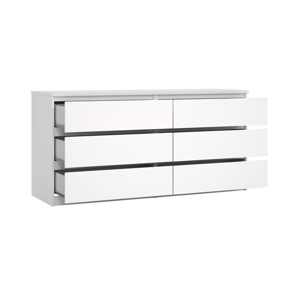 Baltos spalvos šoninė spintelė 154x76x50 cm Naia – Tvilum-image-3