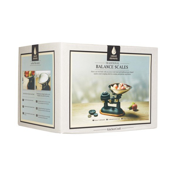 Ketaus svarstyklės su akacijos medžio detalėmis "Kitchen Craft Natural Elements-image-3