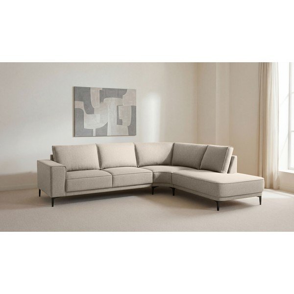 Kampinė sofa smėlio spalvos (su dešiniuoju kampu) Copenhagen – Scandic-image-4