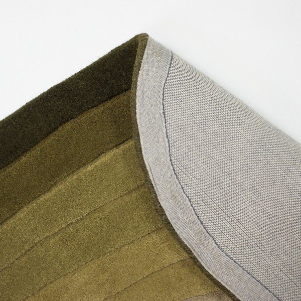 Rankų darbo žalios spalvos iš vilnos kilimas 200x290 cm Puddle Ombre  – Flair Rugs-image-4