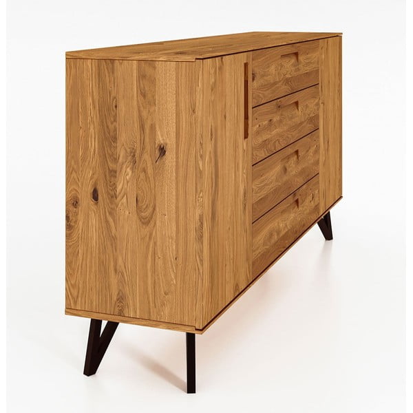 Aukšta ąžuolinė komoda 182x100 cm Golo - The Beds-image-3
