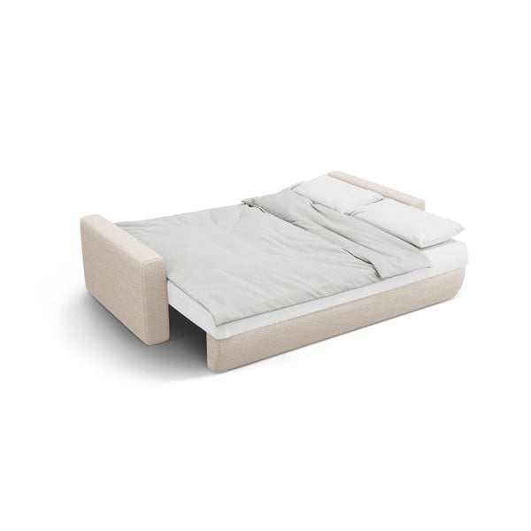 Smėlio spalvos sulankstoma/su sandėliavimo vieta sofa 238 cm Belfast – Cosmopolitan Design-image-3