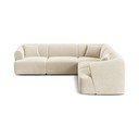 Smėlio spalvos kampinė sofa iš velveto Campi – Cosmopolitan Design