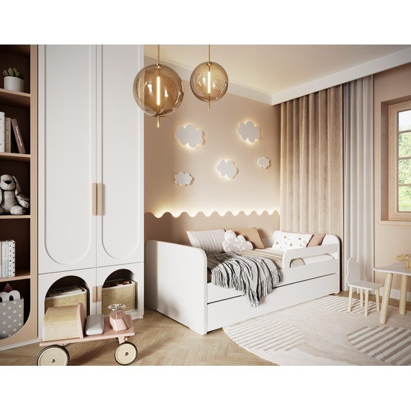 Baltos spalvos vaikiška lova su lovos grotelėmis 80x200 cm Duuli – ELTAP-image-2