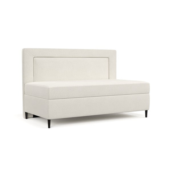 Viengulė lova smėlio spalvos audiniu dengta 80x200 cm Alba – Maison de Rêve