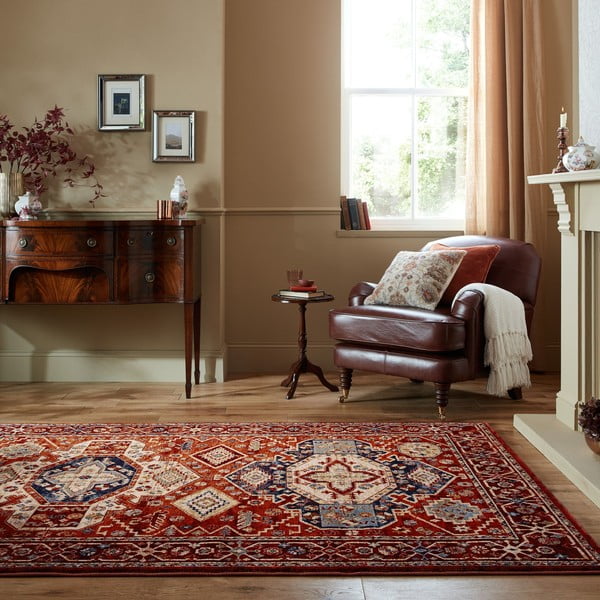 Kilimas raudonos spalvos 160x230 cm Gillingham – Flair Rugs-image-1