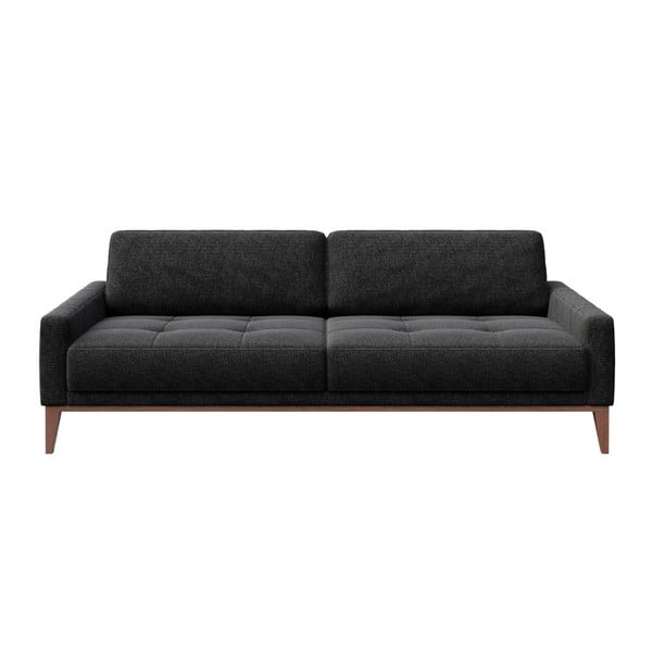 Antracito pilkos spalvos sofa MESONICA Musso Tufted, 210 cm