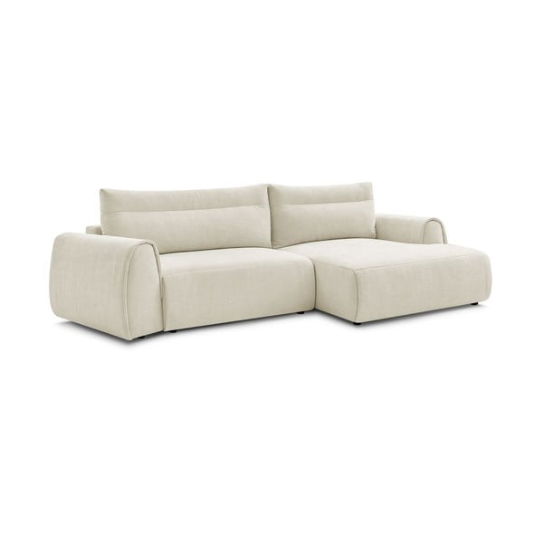 Kampinė sofa smėlio spalvos Aden – Bobochic Paris-image-3