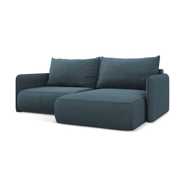 Mėlynos spalvos sulankstoma/su sandėliavimo vieta kampinė sofa (su dešiniuoju kampu) Nanea – Makamii-image-3