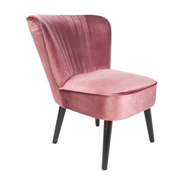 Rožinė kėdė su aksomo apmušalais "Leitmotiv Luxury