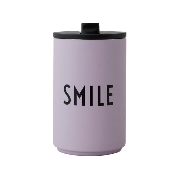 Termo puodelis violetinės spalvos 350 ml Smile – Design Letters