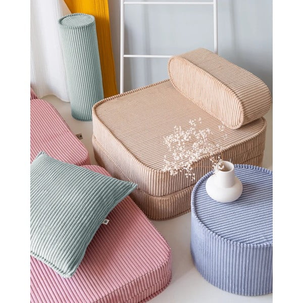 Mėtų spalvos iš kordinio velveto vaikiška sofos pagalvėlė Block – Wigiwama-image-2