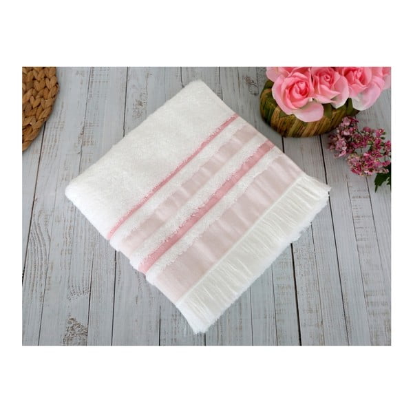 Rožinis vonios rankšluostis "Irya Home Spa", 70x130 cm