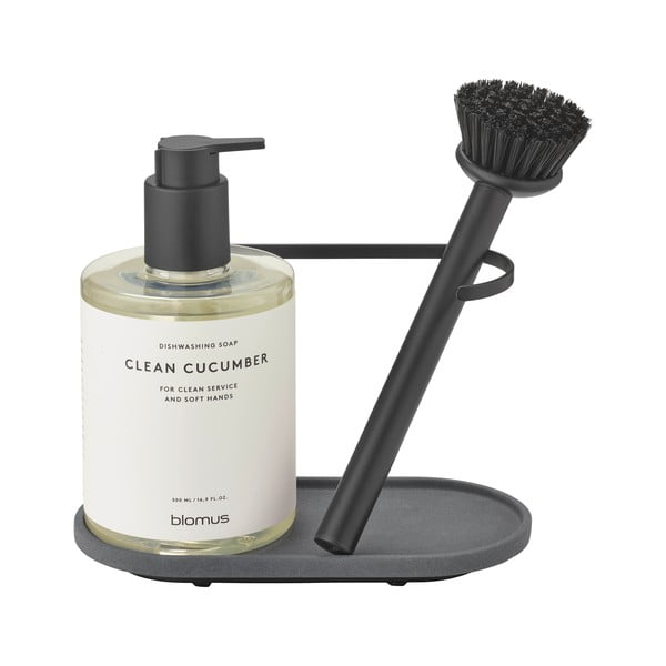 Pilkos spalvos iš betono stovas skalbimo reikmenims Dhuva – Blomus-image-3