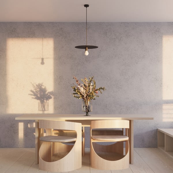 Kabantis šviestuvas juodos spalvos ø 40 cm Livago – Sollux-image-1