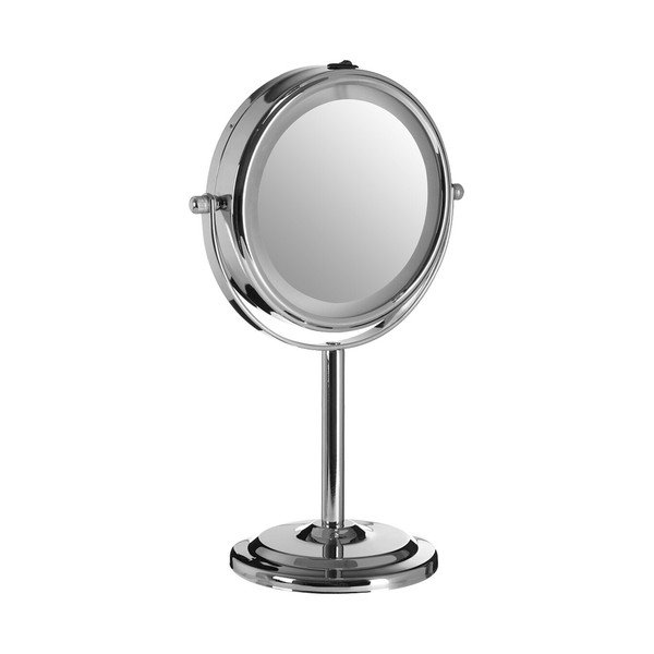 Kosmetinis veidrodis (didinimas 2x) su apšvietimu/didinantis ø 15 cm Cassini – Premier Housewares-image-1