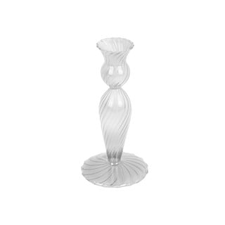 Stiklinė žvakidė PT LIVING Swirl, aukštis 17 cm