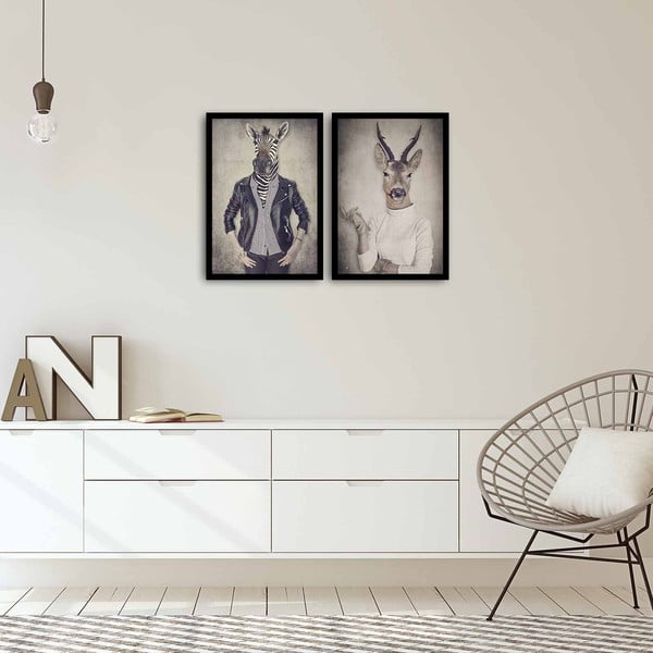 Dviejų dalių paveikslas Home Ribs and Deer, 72 x 50 cm-image-1