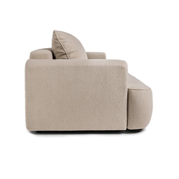 Iš boucle sulankstoma sofa smėlio spalvos 247 cm Quinoa – Bonami Selection-image-3