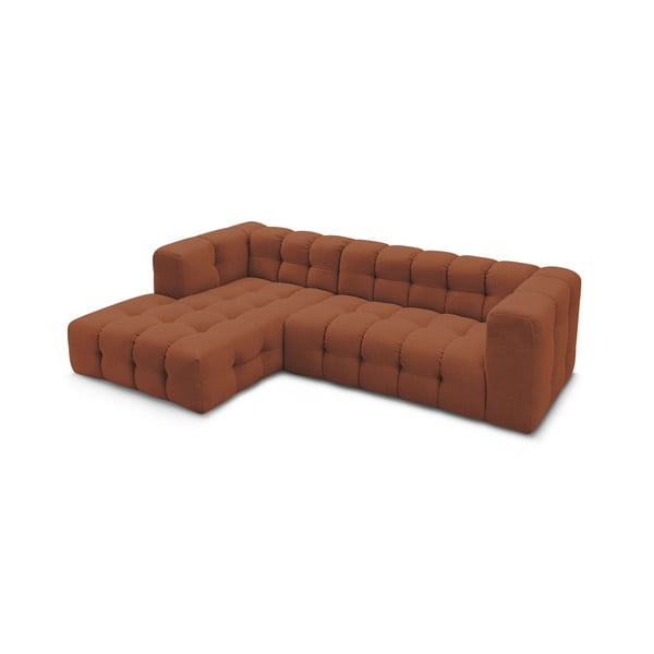 Kampinė sofa oranžinės spalvos Cloud – Bobochic Paris-image-4