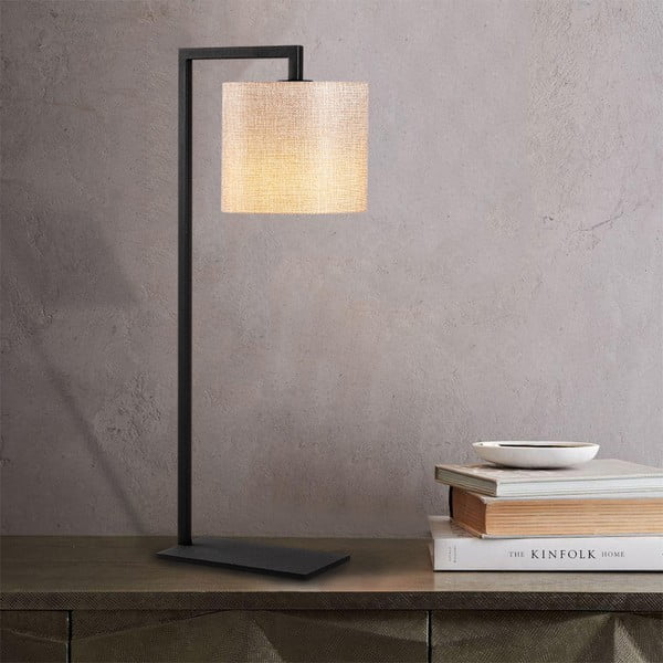 Juodos ir smėlio spalvos stalinis šviestuvas Opviq lights Profil-image-4