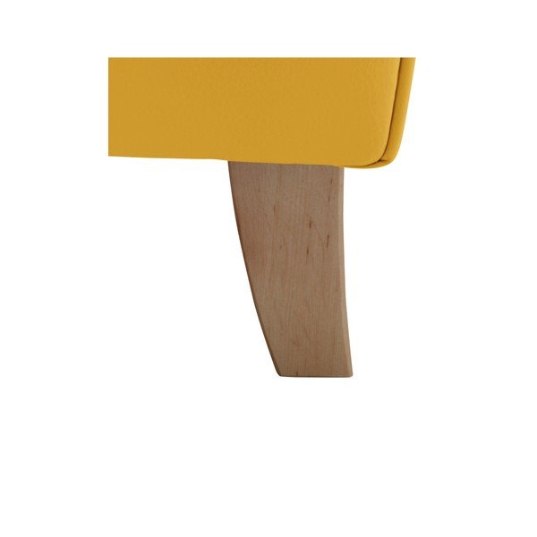 Geltonos odos imitacijos fotelis "Max Winzer Lorris Corn-image-1
