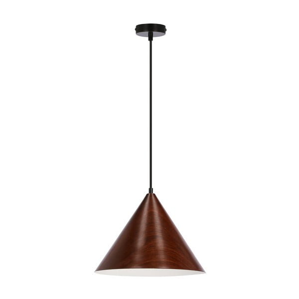 Kabantis šviestuvas tamsiai rudos spalvos ø 32 cm su metaliniu gaubtu Dunca – Candellux Lighting