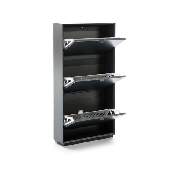 Mėlynos spalvos batų spinta su 3 stalčiais Marckeric Luka-image-3