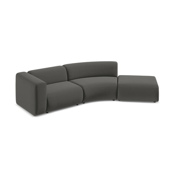 Pilkos spalvos iš velveto gultas (su dešiniuoju kampu) Ekahi – Makamii-image-4