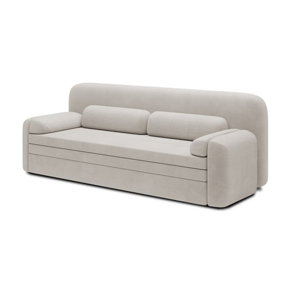 Smėlio spalvos iš kordinio velveto sulankstoma/su sandėliavimo vieta sofa 236 cm Elioss – ELTAP-image-2