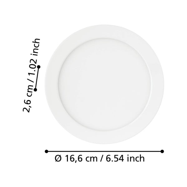 Lubinis šviestuvas baltos spalvos LED/įmontuotas FUEVA 5 – EGLO-image-2