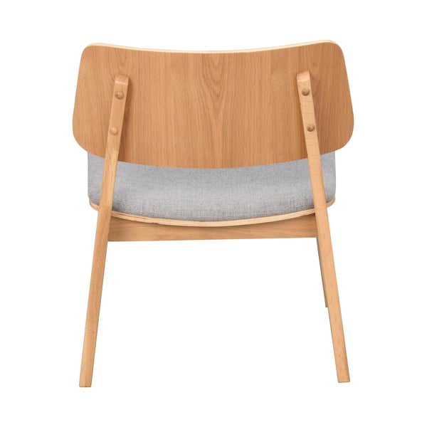 Ąžuolinis krėslas su pilka sėdyne Rowico Nagano-image-4